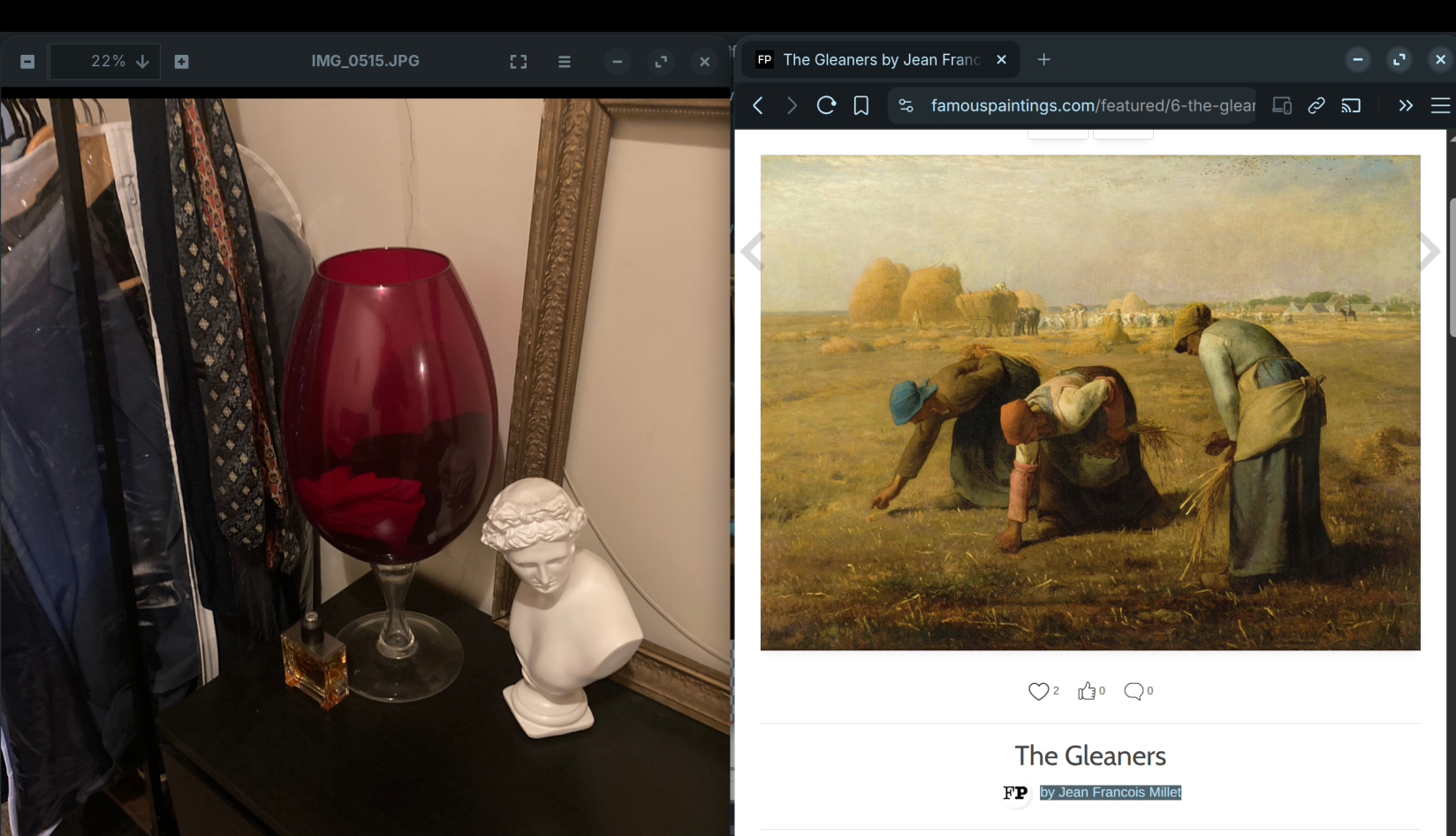 Gleaners found thier frame.